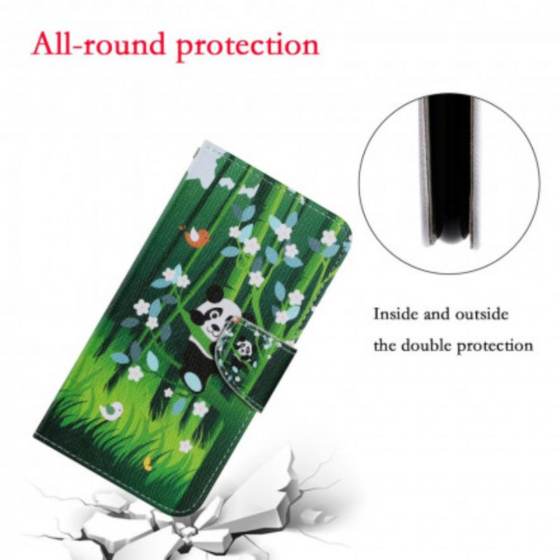 Flip Cover Samsung Galaxy A72 4G / 5G Panda Walk