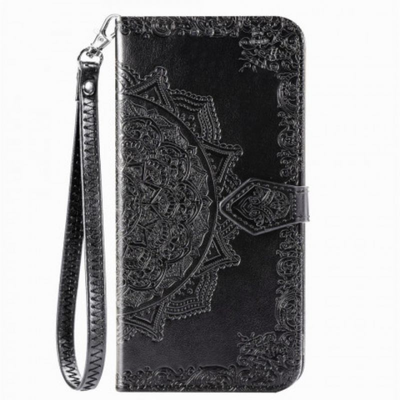 Læder Cover Samsung Galaxy A72 4G / 5G Middelaldermandala