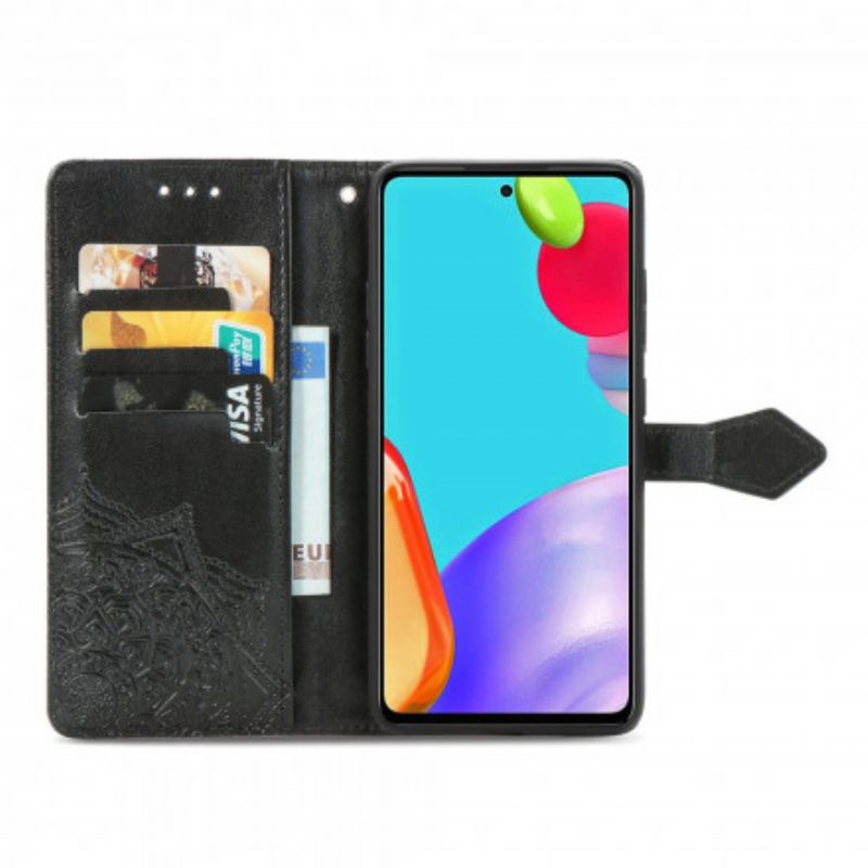 Læder Cover Samsung Galaxy A72 4G / 5G Middelaldermandala