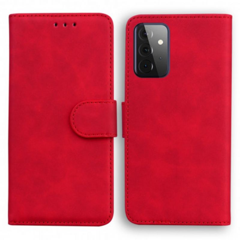 Læder Cover Samsung Galaxy A72 4G / 5G Vintage Couture Læderstil