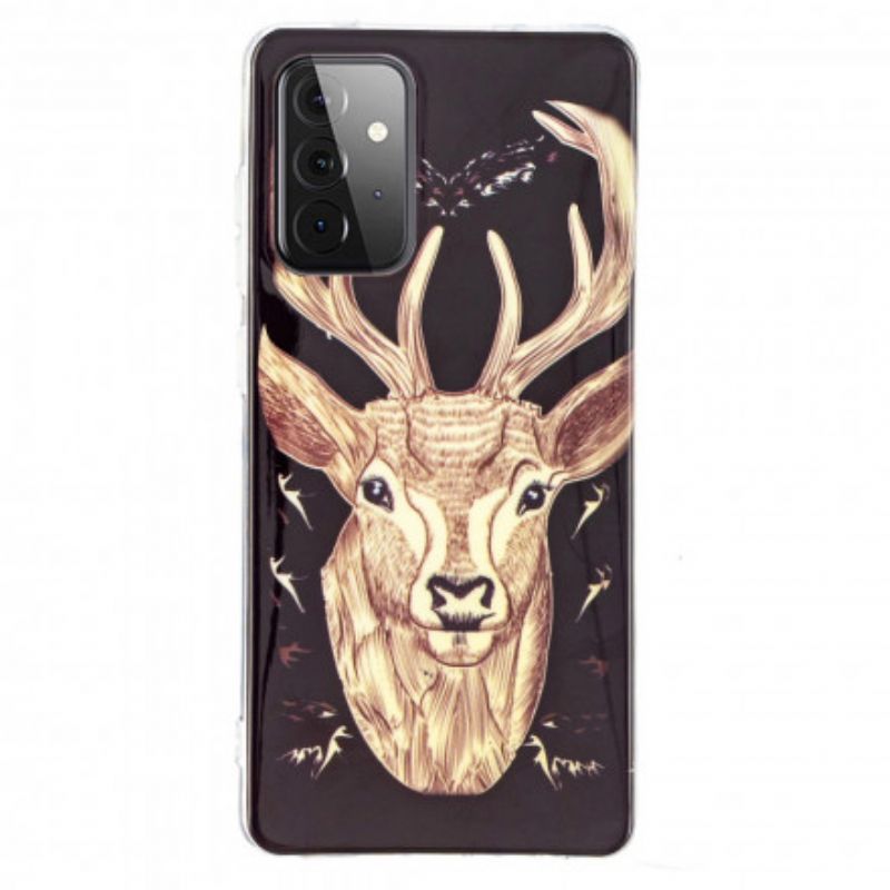 Mobilcover Samsung Galaxy A72 4G / 5G Fluorescerende Majestic Stag