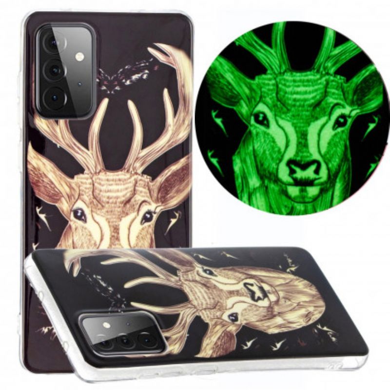 Mobilcover Samsung Galaxy A72 4G / 5G Fluorescerende Majestic Stag