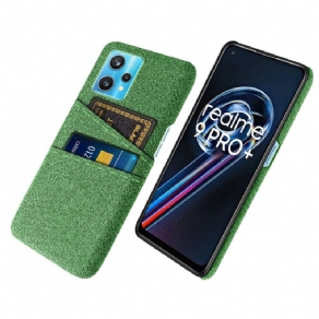 Cover Realme 9 Pro Plus Dobbelt Kortholder Klud