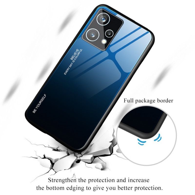 Cover Realme 9 Pro Plus Vær Dig Selv Hærdet Glas