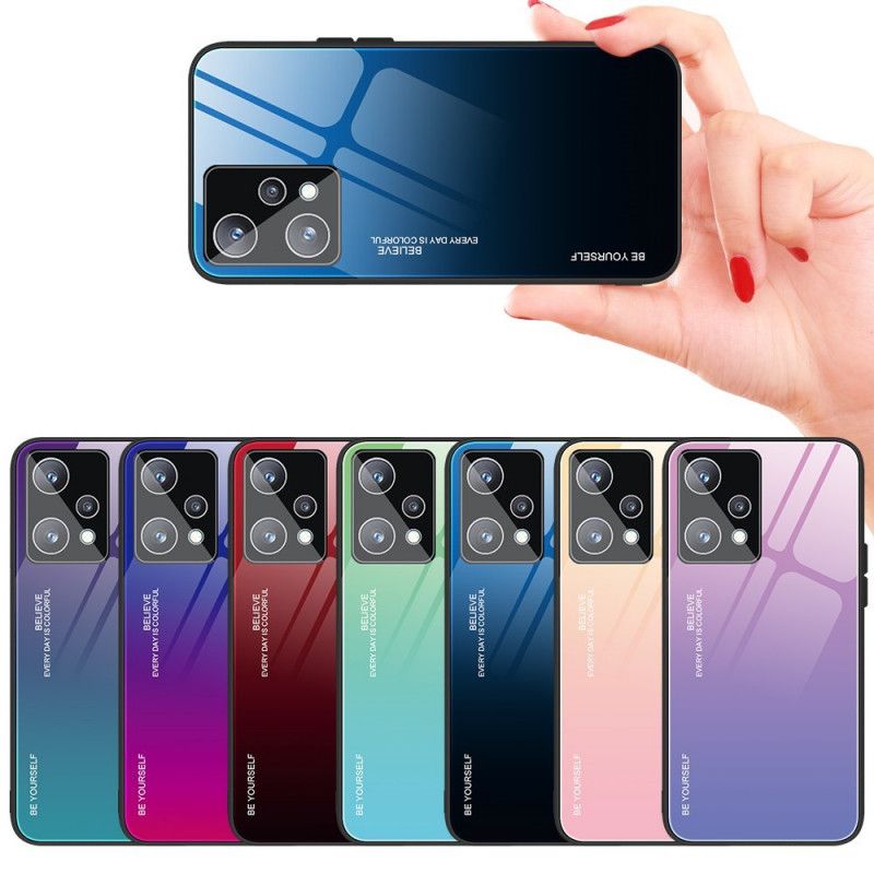 Cover Realme 9 Pro Plus Vær Dig Selv Hærdet Glas