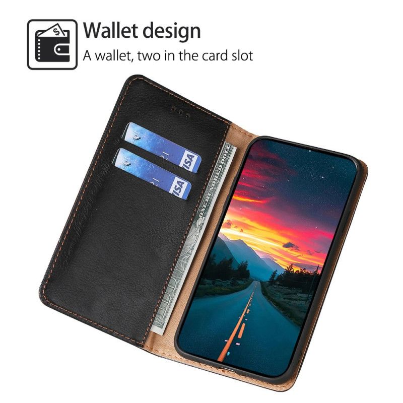 Flip Cover Xiaomi 14 Pro Tekstureret Kunstlæder