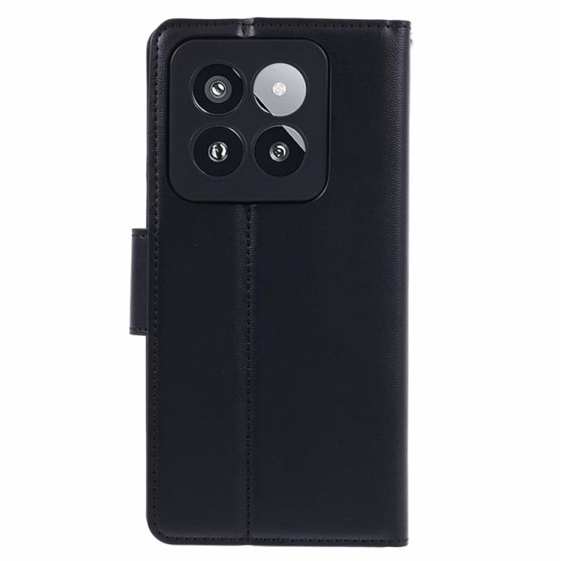 Læder Cover Xiaomi 14 Pro Telefon Etui Mølleserie Hanman