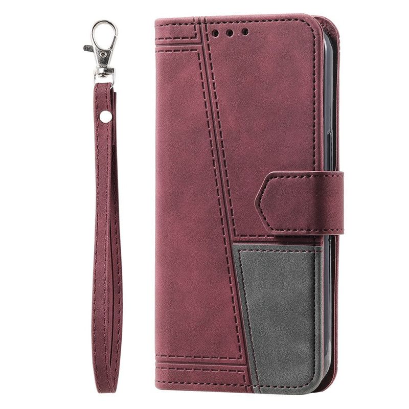 Læder Cover Xiaomi 14 Pro Telefon Etui Ttudrch Lanyard Rfid-blokering