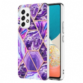 Cover Samsung Galaxy M53 5G Blinkende Geometrisk Marmor