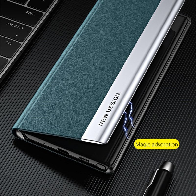 Cover Samsung Galaxy M53 5G Flip Cover Imiteret Læder Nyt Design