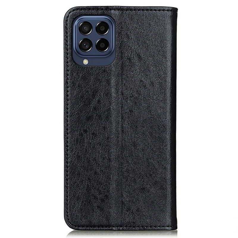 Cover Samsung Galaxy M53 5G Flip Cover Lædertekstur