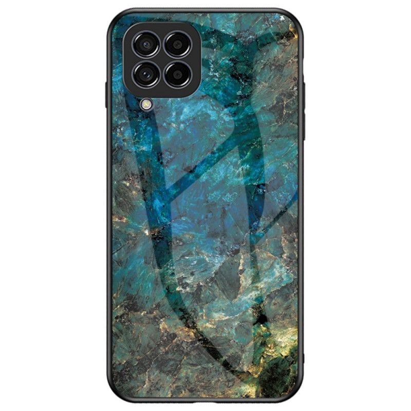 Cover Samsung Galaxy M53 5G Marmor Hærdet Glas