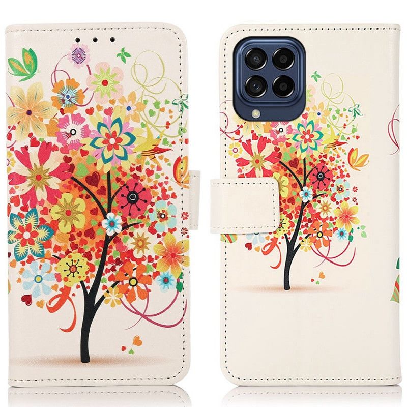 Flip Cover Samsung Galaxy M53 5G Blomstrende Træ