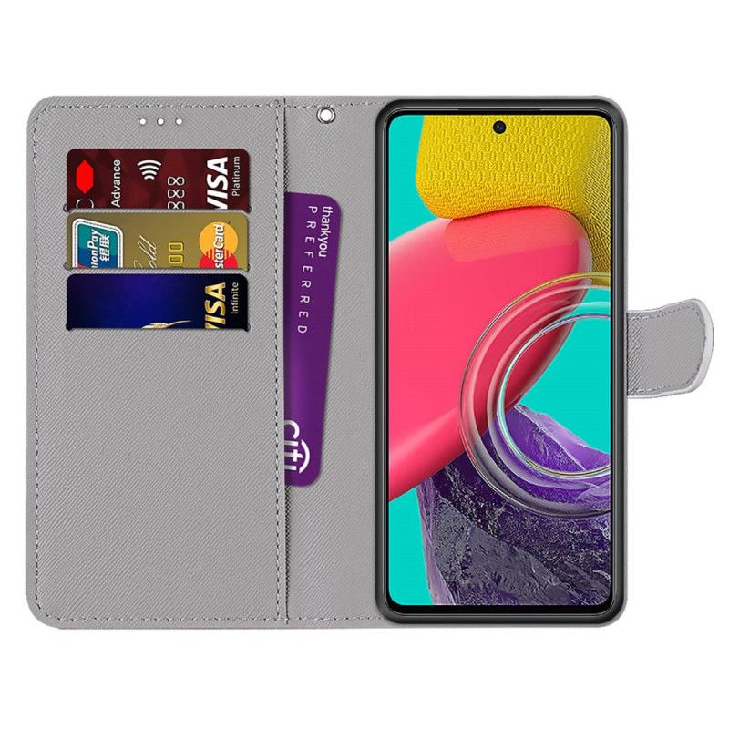 Flip Cover Samsung Galaxy M53 5G Fingerhjerte