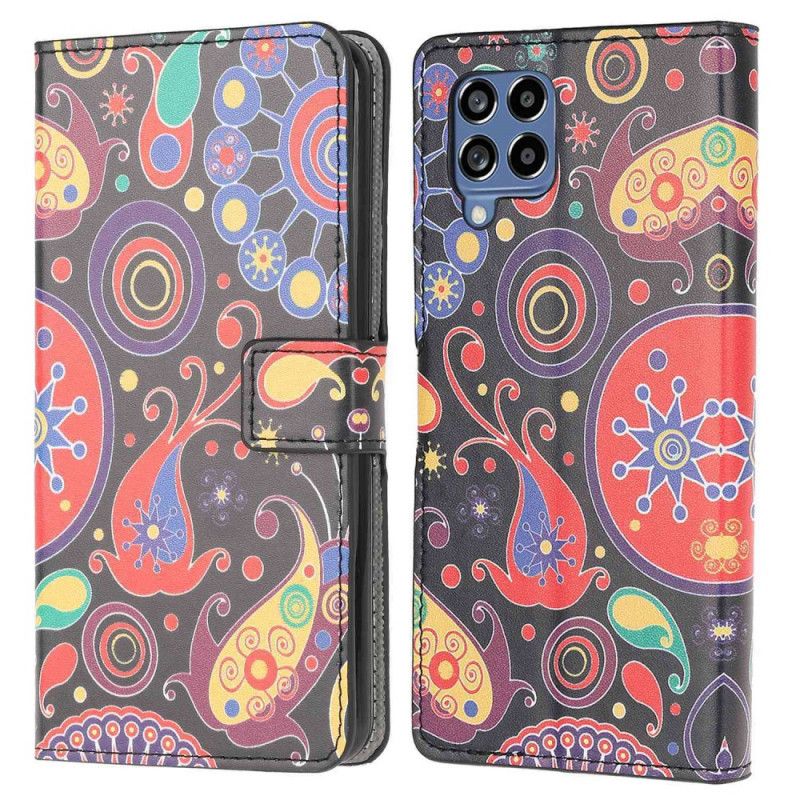 Flip Cover Samsung Galaxy M53 5G Galaksemønster