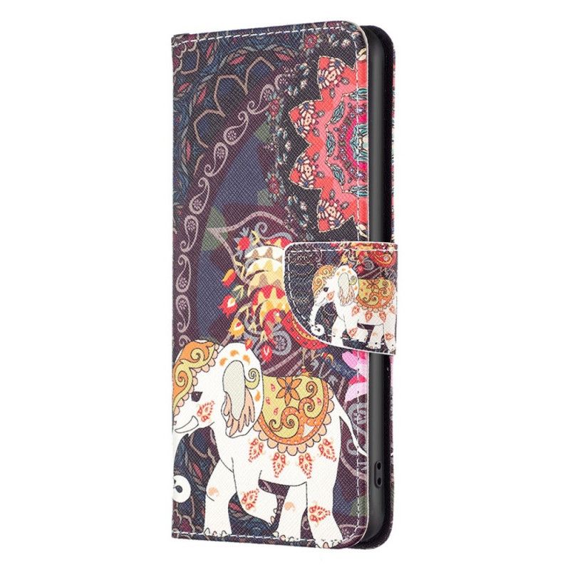 Flip Cover Samsung Galaxy M53 5G Indisk Elefant