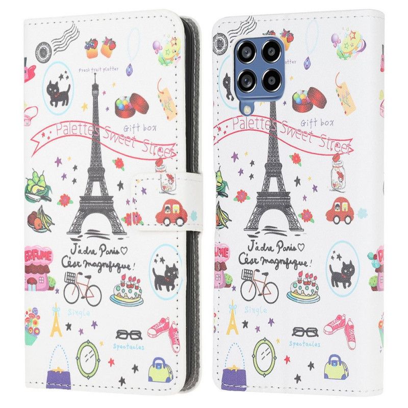 Flip Cover Samsung Galaxy M53 5G Jeg Elsker Paris