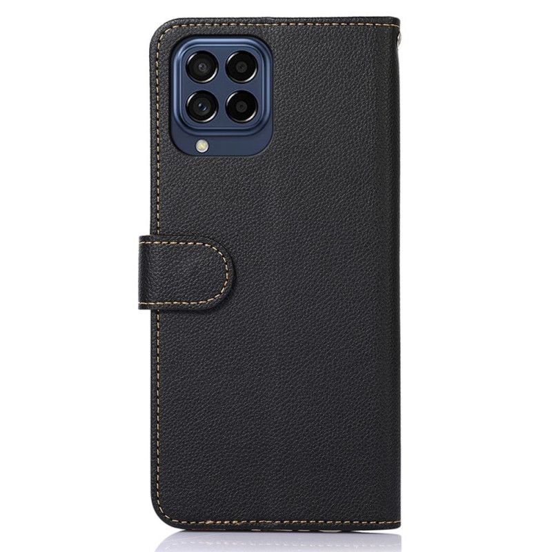 Flip Cover Samsung Galaxy M53 5G Liche Style Rfid Khazneh