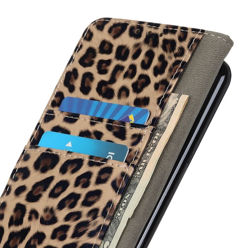 Flip Cover Samsung Galaxy M53 5G Lille Leopardeffekt