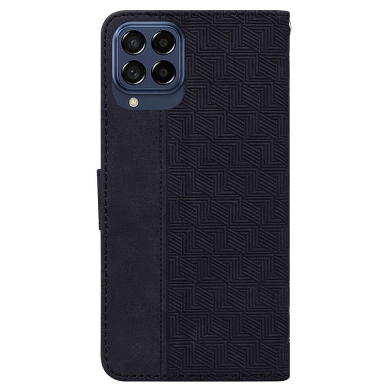 Flip Cover Samsung Galaxy M53 5G Med Snor Thongmønster