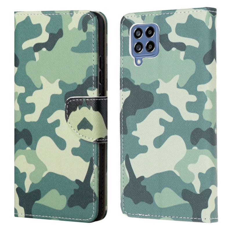 Flip Cover Samsung Galaxy M53 5G Militær Camouflage