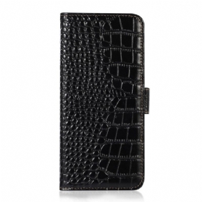 Flip Cover Samsung Galaxy M53 5G Rfid Crocodile Style