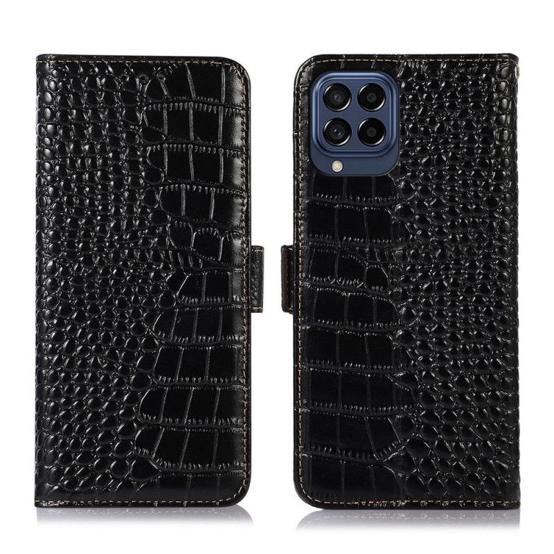 Flip Cover Samsung Galaxy M53 5G Rfid Crocodile Style