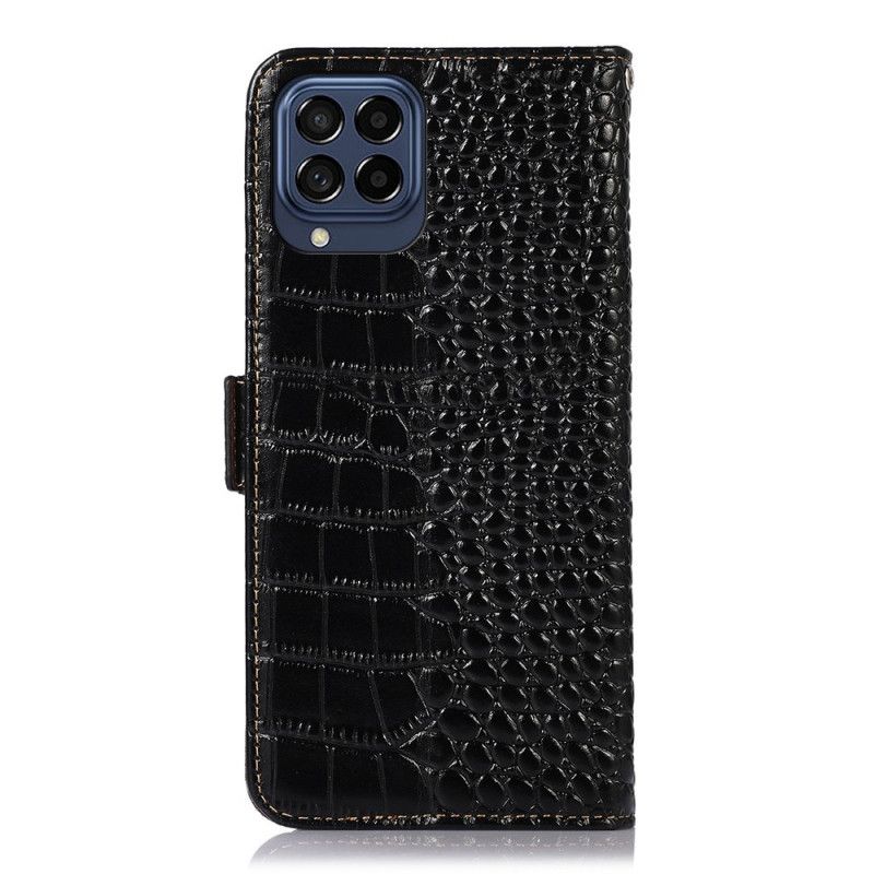 Flip Cover Samsung Galaxy M53 5G Rfid Crocodile Style