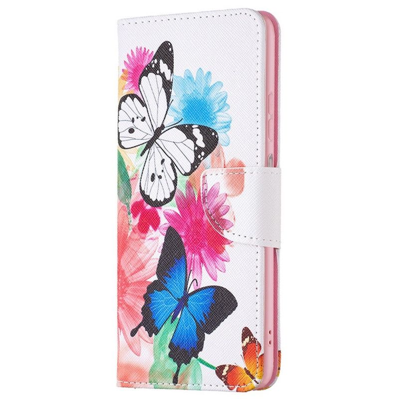 Flip Cover Samsung Galaxy M53 5G Sommerfugle Sommerfugle