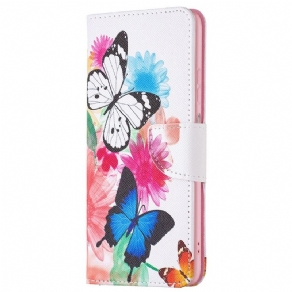 Flip Cover Samsung Galaxy M53 5G Sommerfugle Sommerfugle