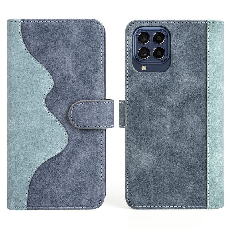 Flip Cover Samsung Galaxy M53 5G Wave Læderstil