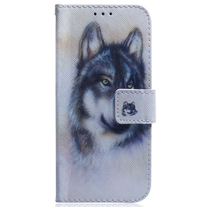 Læder Cover Samsung Galaxy M53 5G Akvarelhund