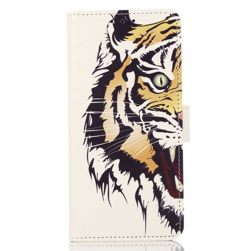 Læder Cover Samsung Galaxy M53 5G Hærd Tiger