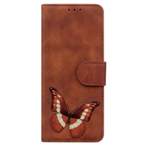 Læder Cover Samsung Galaxy M53 5G Sommerfugl