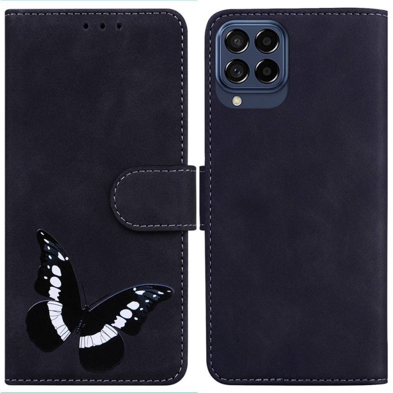 Læder Cover Samsung Galaxy M53 5G Sommerfugl