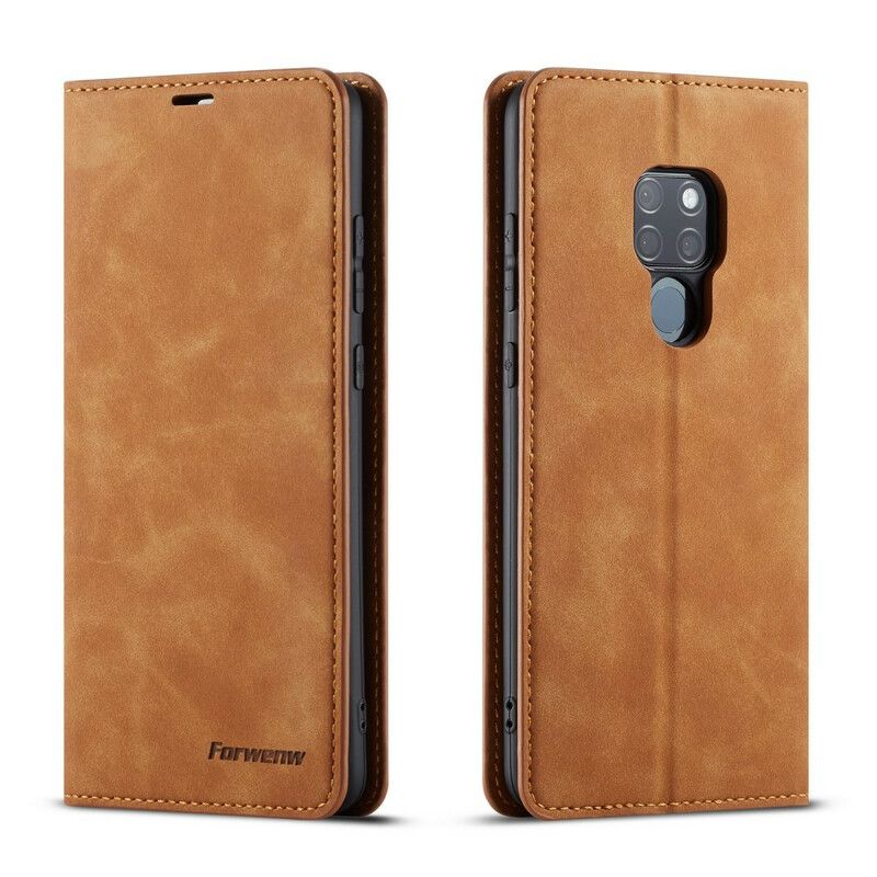 Cover Huawei Mate 20 Flip Cover Lædereffekt Forwenw