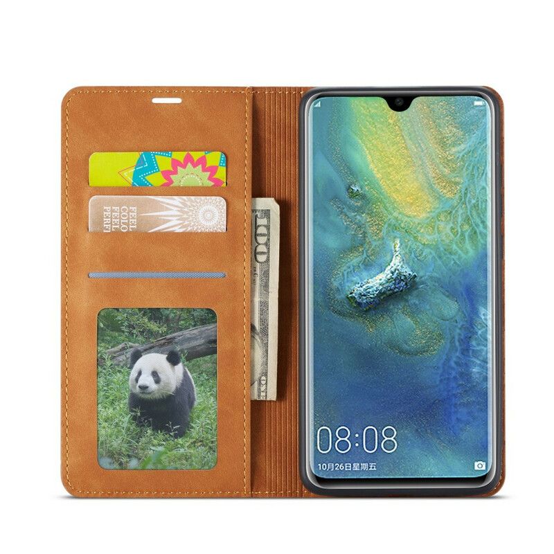 Cover Huawei Mate 20 Flip Cover Lædereffekt Forwenw