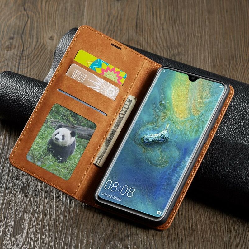 Cover Huawei Mate 20 Flip Cover Lædereffekt Forwenw