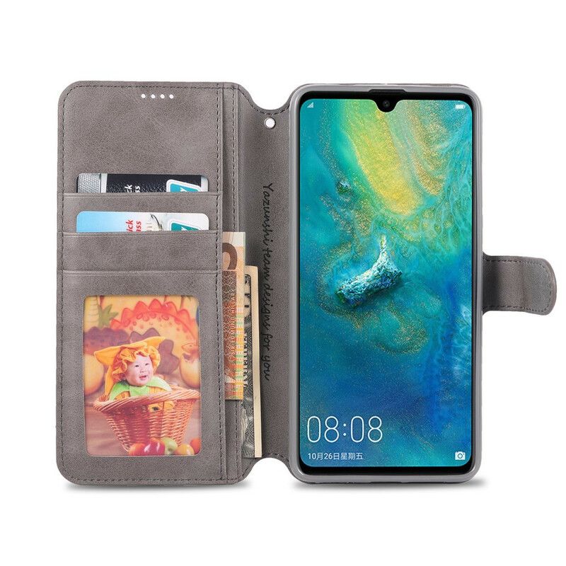 Flip Cover Huawei Mate 20 Azns Lædereffekt