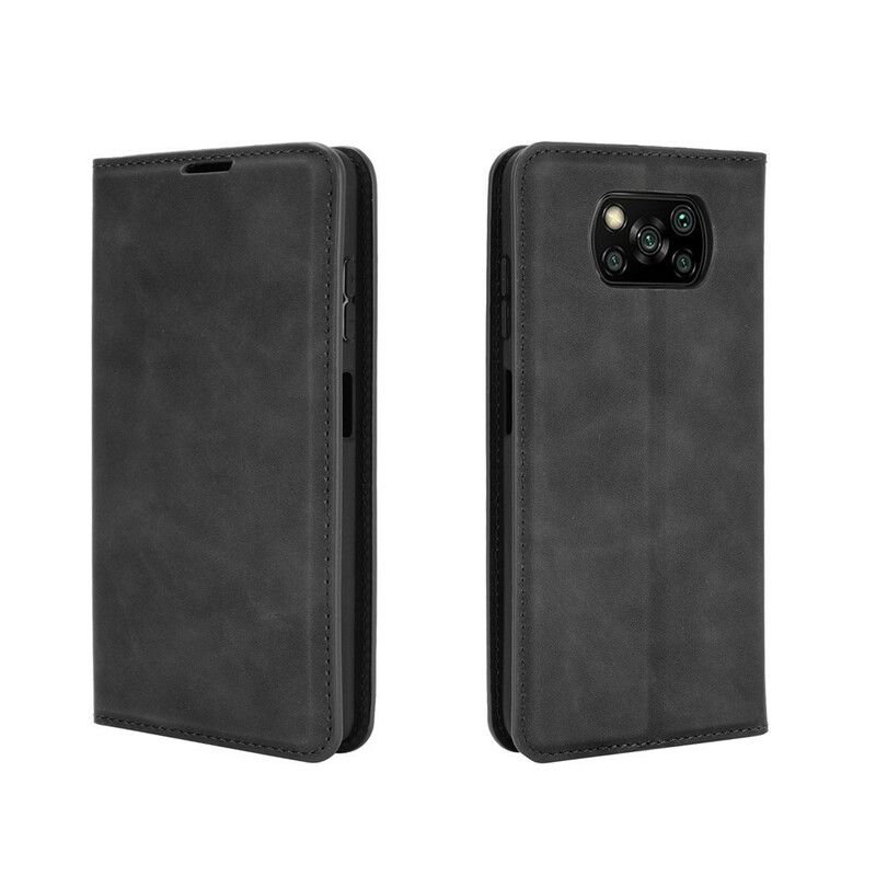 Cover Poco X3 / X3 Pro / X3 NFC Flip Cover Blødt Lædereffekt