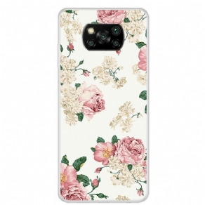 Cover Poco X3 / X3 Pro / X3 NFC Frihedsblomster