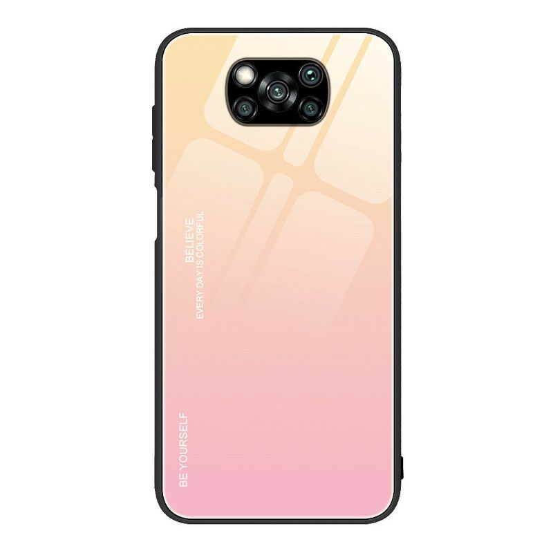 Cover Poco X3 / X3 Pro / X3 NFC Vær Dig Selv Hærdet Glas