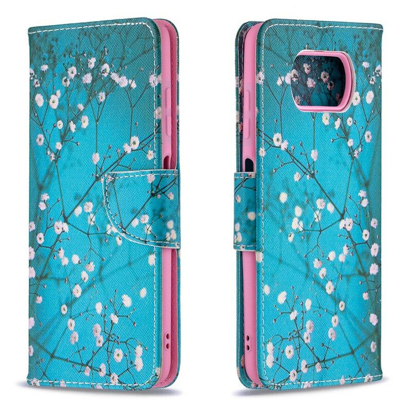 Flip Cover Poco X3 / X3 Pro / X3 NFC Blomstrende Træ