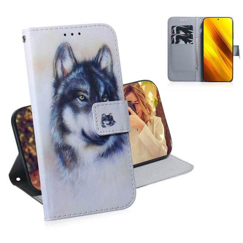 Flip Cover Poco X3 / X3 Pro / X3 NFC Hundeblik