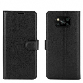 Flip Cover Poco X3 / X3 Pro / X3 NFC Klassisk Kunstlæder