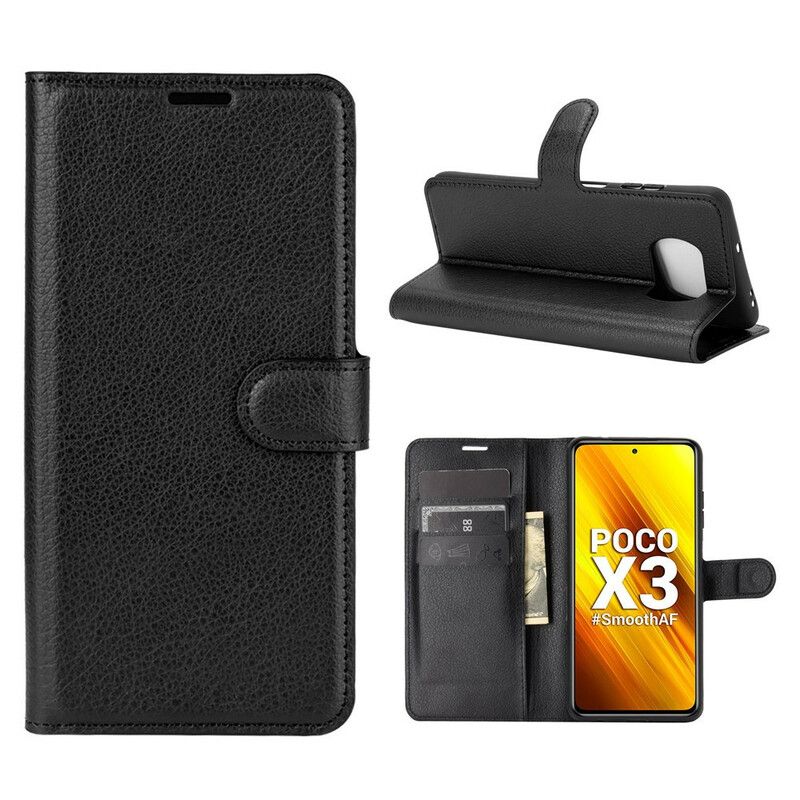 Flip Cover Poco X3 / X3 Pro / X3 NFC Klassisk Kunstlæder