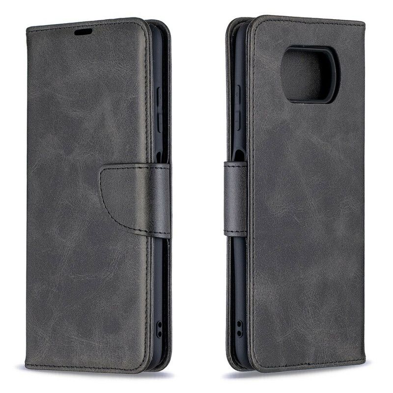 Flip Cover Poco X3 / X3 Pro / X3 NFC Læder Cover Glat Skrå Klap