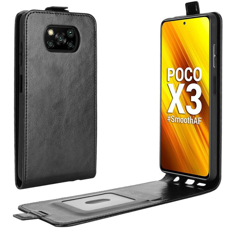 Flip Cover Poco X3 / X3 Pro / X3 NFC Læder Cover Lædereffekt Lodret Klap