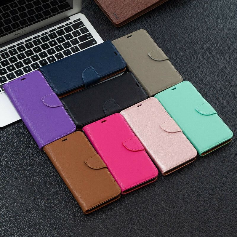 Flip Cover Poco X3 / X3 Pro / X3 NFC Læder Cover Litchi Flap Skrå