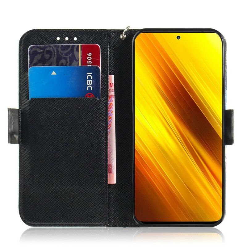 Flip Cover Poco X3 / X3 Pro / X3 NFC Med Snor Thong Safari Dyr